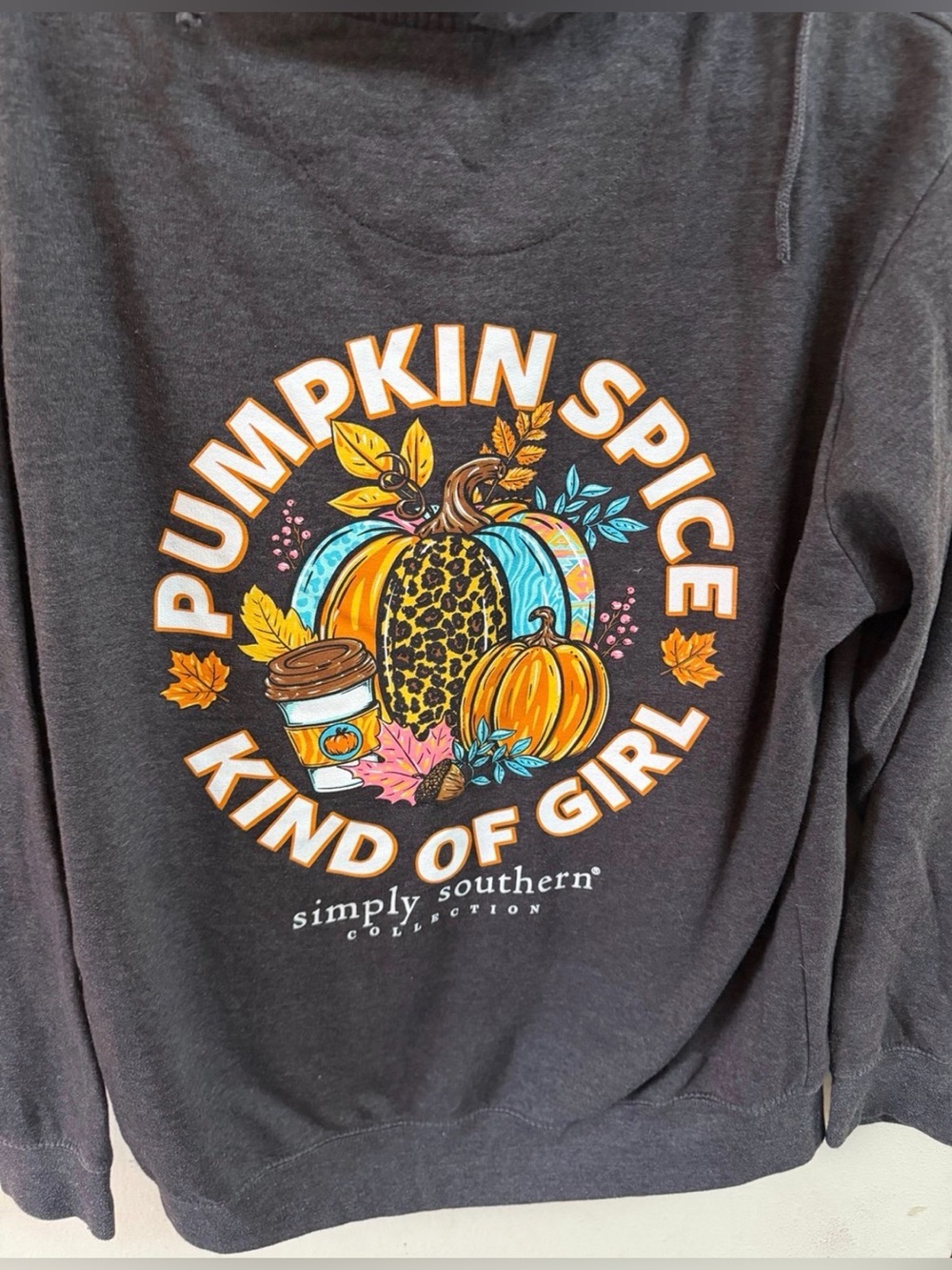 Simply Southern Pumpkin Spice Graphic Sweatshirt - Black